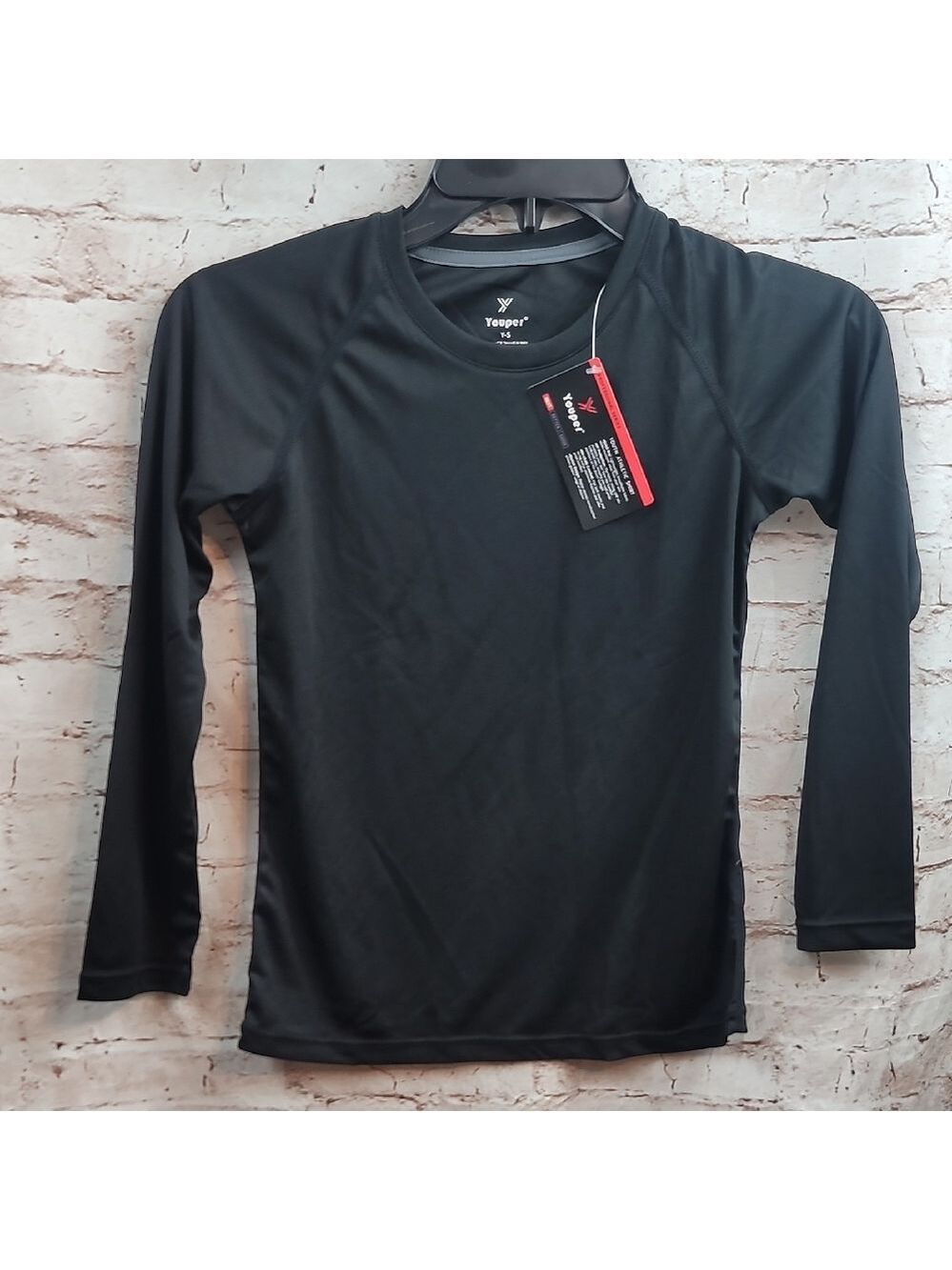 dry fit long sleeve tee boy's small nwt